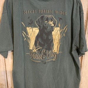 Mack’s prairie wings tee Labrador dog on back